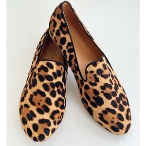 J. Crew Leopard Print Flats in Tan and Black